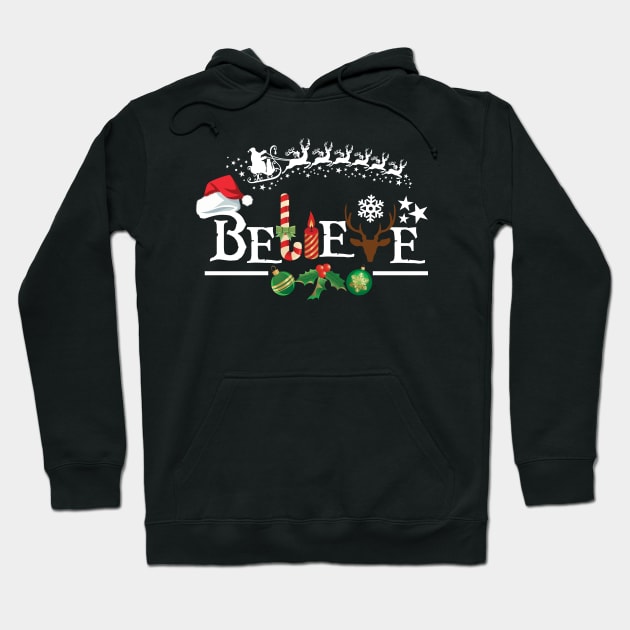 Believe in Santa Claus Shirt Hoodie by ghsp